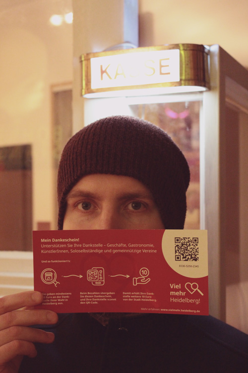 Dankeschein-Kinoasse