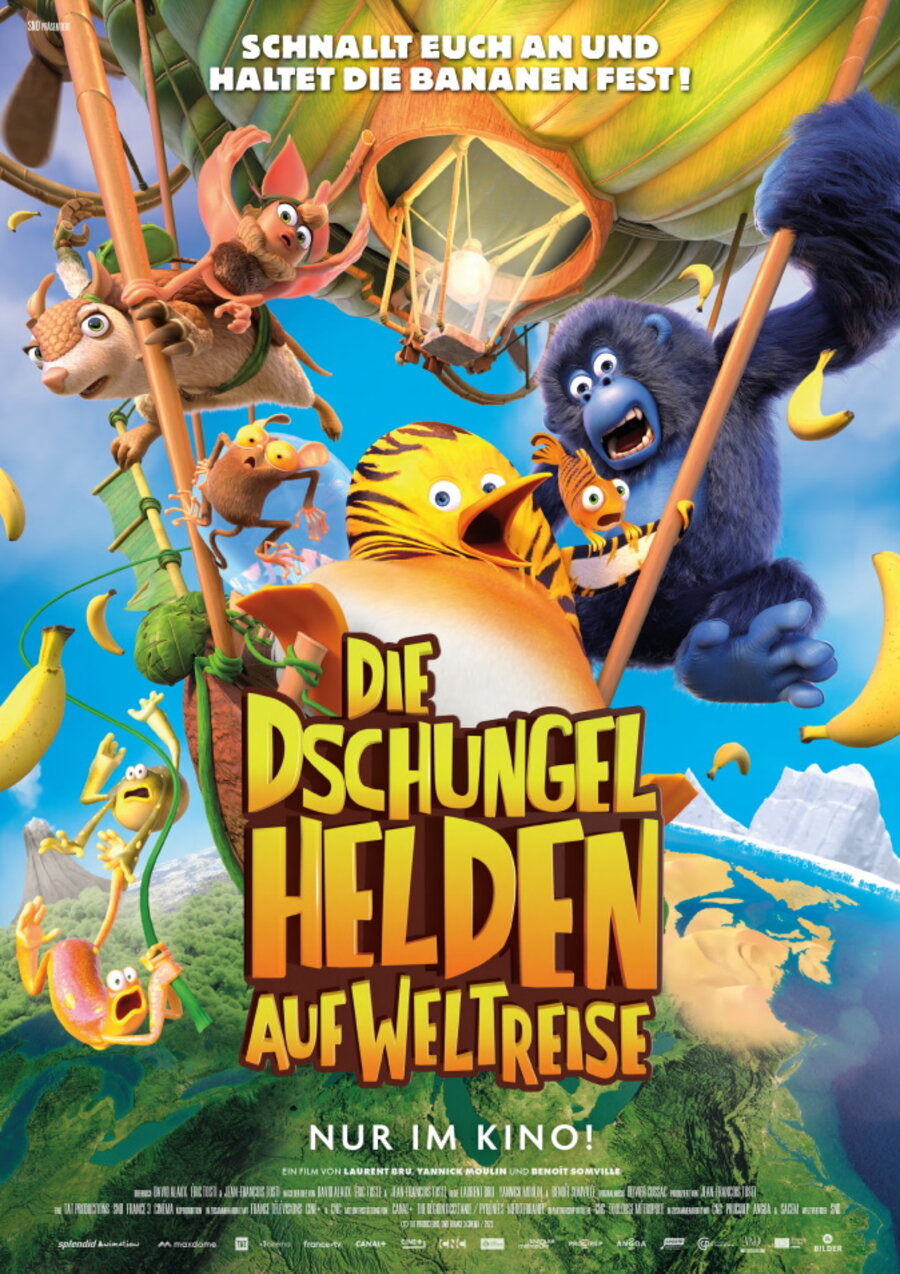 Poster Die Dschungelhelden auf Weltreise