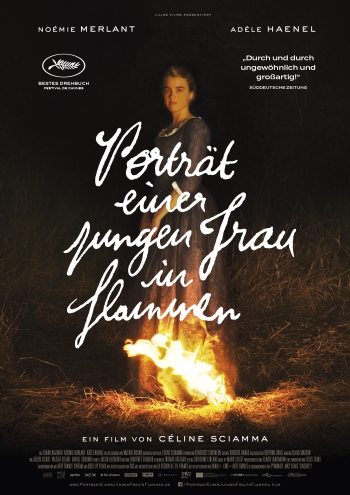 Poster Porträt einer jungen Frau in Flammen - Portrait de la jeune fille en feu